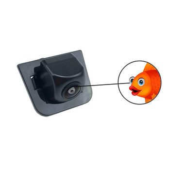 VKAUTO Fish Eye камера за обратно виждане за Mitsubishi Attrage Dodge Attitude 2013~ 2022 CCD HD резервна камера за обратно паркиране AHD/CVBS