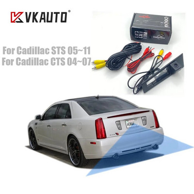 VKAUTO Автомобилна камера за обратно виждане за Cadillac STS 2005~2011 CTS 2004~2007 CCD IP69 Резервна камера за нощно виждане на заден ход