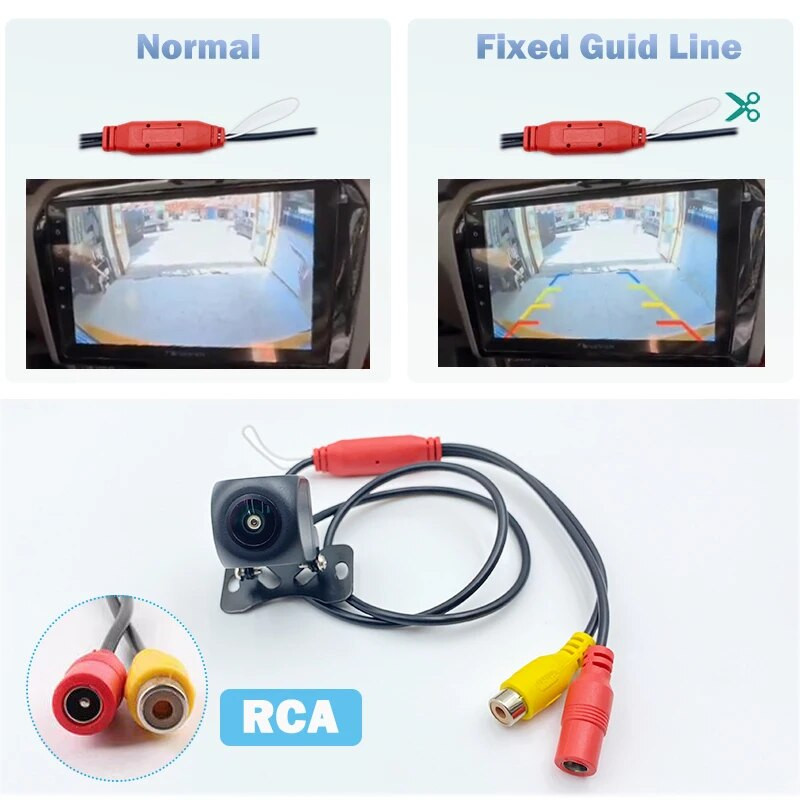 HICAMRUI transportlīdzekļa rezerves kamera 5V 6V darba spriegums HD nakts redzamības atpakaļskata kamera