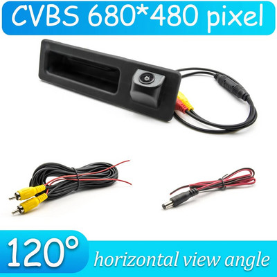 CCD HD AHD bagāžnieka roktura atpakaļskata kamera BMW 7. sērijas F01 F02 F03 2008-2015 automašīnas atpakaļgaitas parkošanās monitoram nakts redzamības