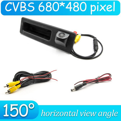 CCD HD AHD bagāžnieka roktura atpakaļskata kamera BMW 7. sērijas F01 F02 F03 2008-2015 automašīnas atpakaļgaitas parkošanās monitoram nakts redzamības