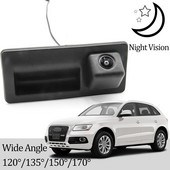 CCD HD AHD kalasilm tahavaatekaamera Audi Q5 2010 2011 2012 2013 2014 2015 2016 2017 2018 auto pagasiruumi käepideme tagurdusmonitori jaoks