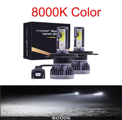 PAMPSEE 2Tk mini H7 H4 LED pirn Auto esituli H11 H1 H8 H3 H9 9005/HB3 9006/HB4 Hi-Lo Beam 72W 12000LM Auto Esitule LEDid 6000K