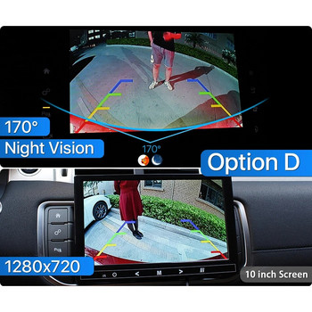 GreenYi 170° 1080P HD AHD камера за задно виждане на автомобила за автомобил Skoda Octavia 2008-2015
