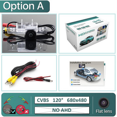 GreenYi 170° 1080P HD AHD transportlīdzekļa atpakaļskata kamera Skoda Octavia 2008-2015 automašīnai