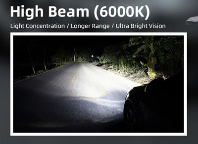 2x H7 H4 LED esitulede pirnide komplekt 100W ülivalge 3570 6500K Canbus veavaba AUTO DOWN LIGHT H1 H3 H8 H9 H11 automaatsed tuled