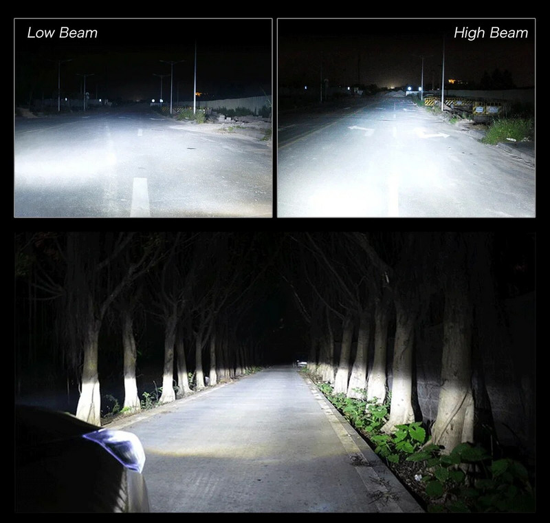 2x H7 H4 LED esitulede pirnide komplekt 100W ülivalge 3570 6500K Canbus veavaba AUTO DOWN LIGHT H1 H3 H8 H9 H11 automaatsed tuled