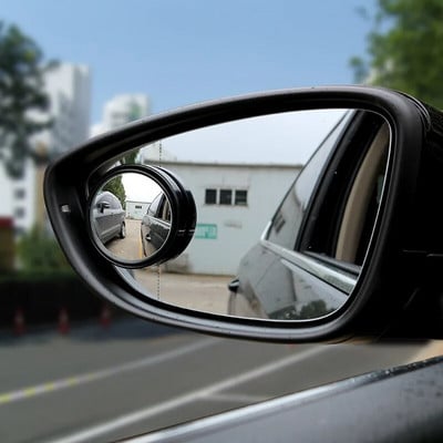 Convex reversing mirror assisted 360 degree rotating small circular mirror car mirror accessories