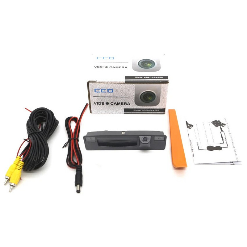 Full HD bagāžnieka roktura kamera Ford Focus Mk4 C519 2018 2019 2020 2021 CCD nakts redzamības rezerves atpakaļskata kamerai