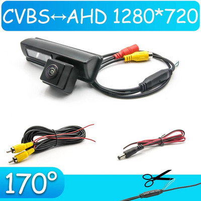 CCD HD AHD Zivju acs atpakaļskata kamera Mitsubishi Pajero Sport MK2 MK3 2008-2018 Automašīnas atpakaļgaitas parkošanās monitors nakts redzamībai