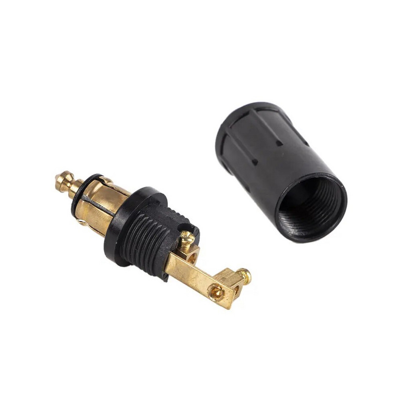 DIY DIN Hella vīriešu spraudnis barošanas spraudnis Eiropas tipa 12v cigarešu šķiltavas adaptera savienotājs der BMW motociklu piederumiem