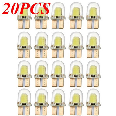 LED W5W T10 194 168 W5W COB 4SMD Led Parking Bulb Auto Wedge Clearance Lamp Canbus Silica Bright White Light Light Light License