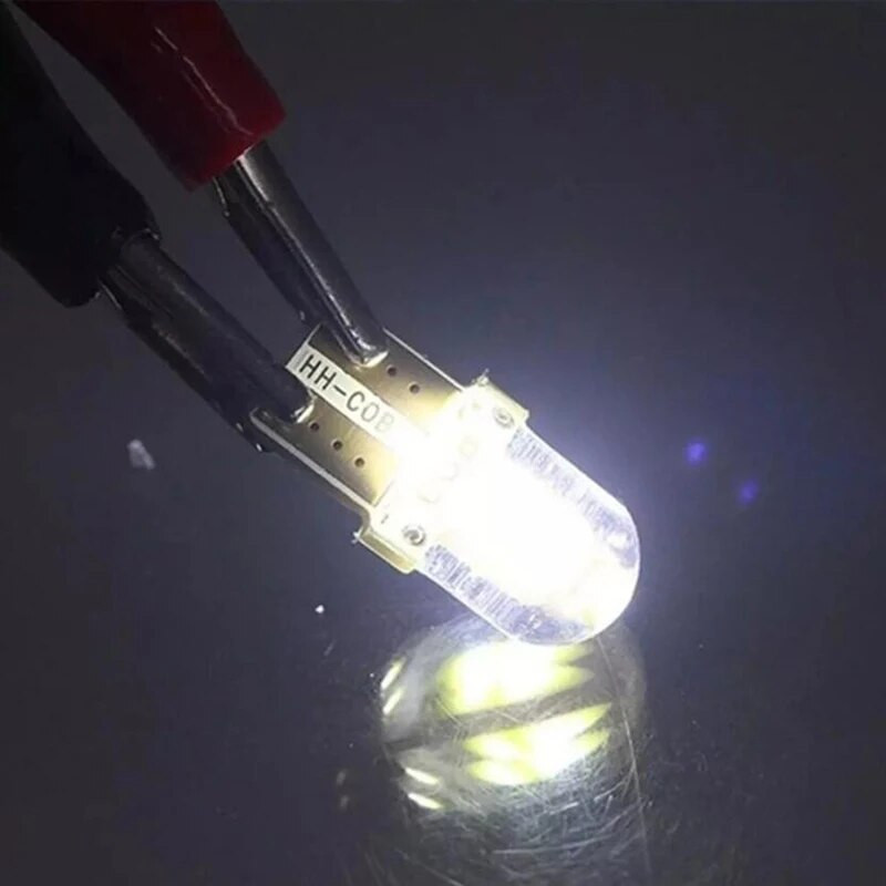 LED W5W T10 194 168 W5W COB 4SMD Led Parking Bulb Auto Wedge Clearance Lamp Canbus Silica Bright White Light Light Light License