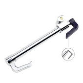 Κλείδωμα τιμονιού αυτοκινήτου Αντικλεπτική συσκευή αυτοκινήτου Σφιγκτήρας ρυθμιζόμενου μήκους με διπλό άγκιστρο αναδιπλούμενο κλείδωμα με