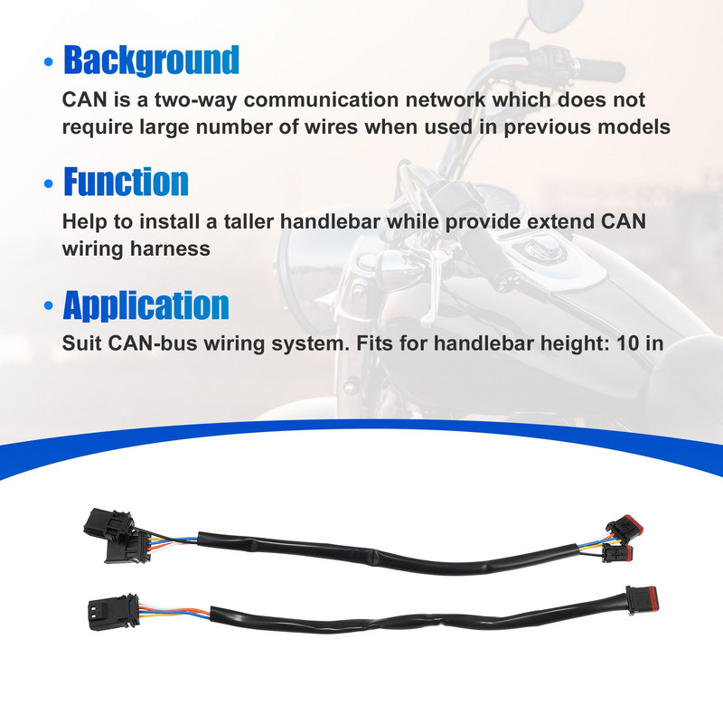Motoforti 1 par 10 inča 12 inča 14 inča upravljač CAN Bus Circuit Žica Produžni kabelski svežanj za Harley Softail Touring