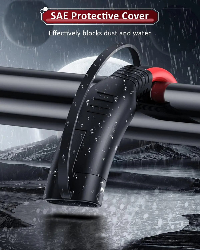 Anchtek 16AWG 12V cigarešu šķiltavas SAE akumulatora lādētāja kabeļa ātrās atbrīvošanas adapteris ar slēdzi RV saules paneļiem motociklam