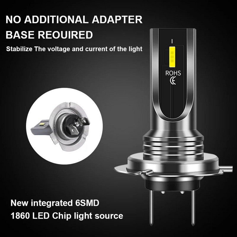 2gab LED automašīnas priekšējo lukturu spuldze H4 H7 ZES mikroshēma mini automašīnas gaisma 20000LM 80W H9 H11 H16 HB3 HB4 3000K 4300K 12V 24V automašīnas dizains