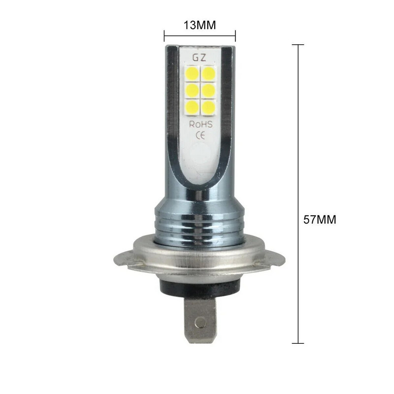 2db H7 LED fényszóró izzókészlet távolsági/tompított fényszóró 320W 30000LM Super Bright 6000K fehér ködlámpák H8 autóhoz
