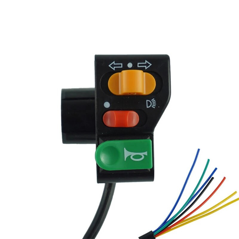 1 vnt. motociklo 7/8 vairo garso signalo posūkio signalo priekinio žibinto gesinimo jungiklis 3 viename maitinimo jungiklis