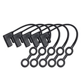 5 vnt. SAE vandeniui atsparus dangtelis SAE adapterio įkroviklio maitinimo laidas, skirtas saulės energijai, automobilių jungtis, dulkėms atsparūs dangteliai.