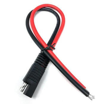 30cm 10AWG SAE Καλώδιο επέκτασης με ένα άκρο Είσοδος / Έξοδος DC Power Automotive Extension Cable Solar Panel Battery SAE Plug