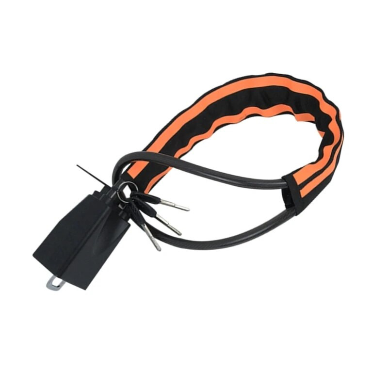 Stūres bloķēšanas siksnas slēdzene Universāla pretaizdzīšanas mašīna Automašīnas slēdzene Automašīnas zādzību novēršana ar 3 atslēgām