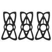 Pretslīdes drošības gumijas joslas nomaiņas sieta silikona siksna mobilā tālruņa stiprinājuma turētājam uz velosipēda/velosipēda/motocikla/stūres