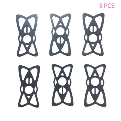 Pretslīdes drošības gumijas joslas nomaiņas sieta silikona siksna mobilā tālruņa stiprinājuma turētājam uz velosipēda/velosipēda/motocikla/stūres