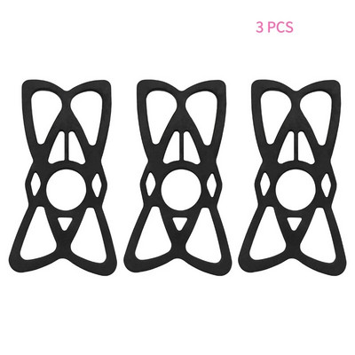 Pretslīdes drošības gumijas joslas nomaiņas sieta silikona siksna mobilā tālruņa stiprinājuma turētājam uz velosipēda/velosipēda/motocikla/stūres