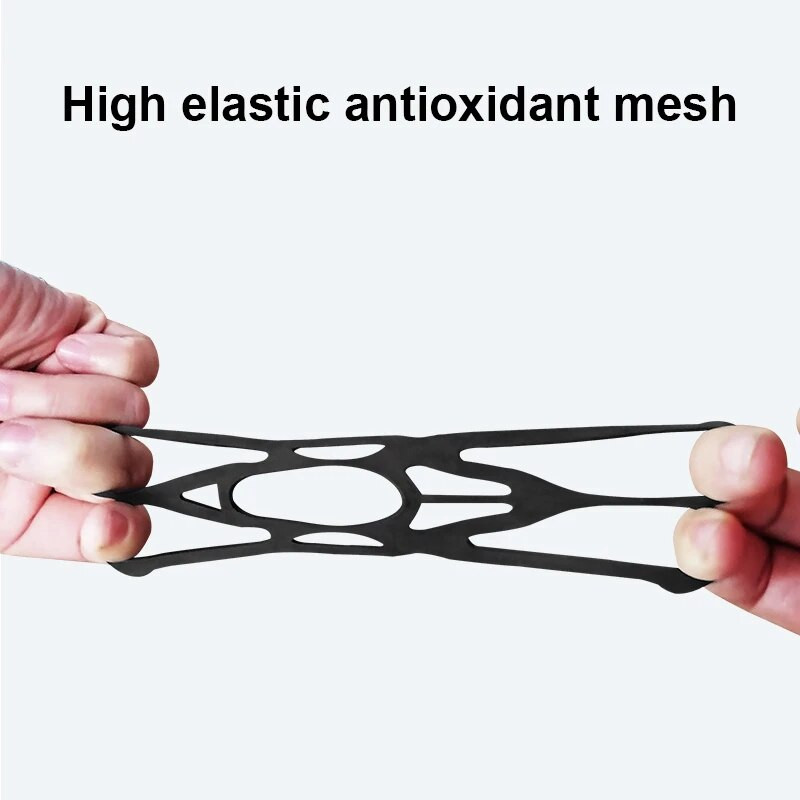 Pretslīdes drošības gumijas joslas nomaiņas sieta silikona siksna mobilā tālruņa stiprinājuma turētājam uz velosipēda/velosipēda/motocikla/stūres