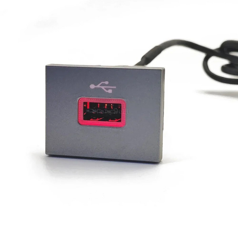 Αυτοκίνητο Μαύρο/Ασημί Προσαρμογέας εισόδου USB Audio Radio U-disk flash Καλώδιο διασύνδεσης υποδοχής για Ford Focus 2 Mk2 2009-2011 Αξεσουάρ