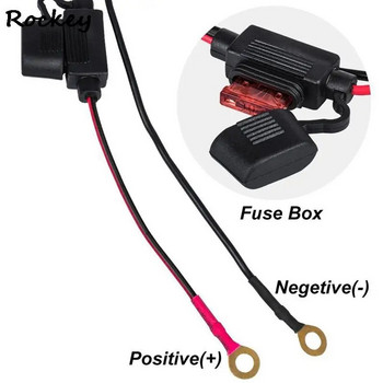 12V αδιάβροχη μοτοσυκλέτα SAE σε τηλέφωνο USB Καλώδιο φορτιστή GPS MP4 Προσαρμογέας Ενσωματωμένη ασφάλεια μοτοσικλέτας Τροφοδοτικά