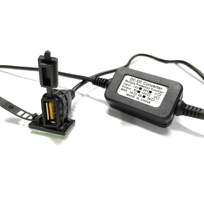 12V-24V USB lādētājs, paslēpts ūdensizturīgs USB barošanas avota ports ligzda lādētājs motora lādētājs motocikla viedtālruņa GPS