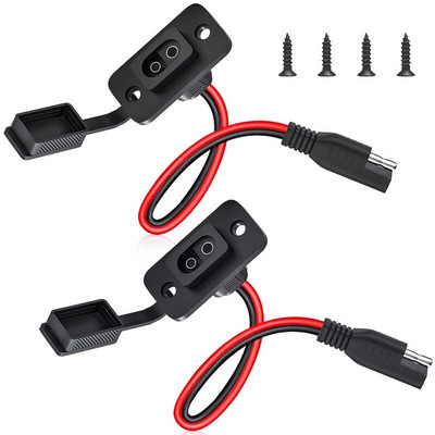 Extractme SAE Quick Connector Harness 12AWG 30CM Αδιάβροχο SAE Extension Cord Side wall port for Solar Panel Battery Charger