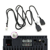 4 6 8 Pin Plug Connector Kahe USB-liidese kaabliadapter Androidi raadionavigatsiooni jaoks Multimeedia IOS-i automängija