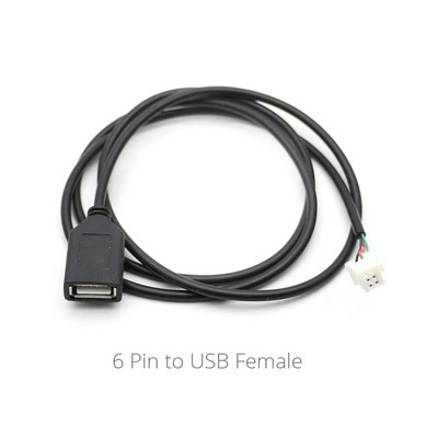 4 6 8 Pin Plug Connector Kahe USB-liidese kaabliadapter Androidi raadionavigatsiooni jaoks Multimeedia IOS-i automängija