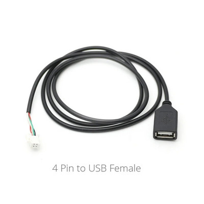 4 6 8 Pin Plug Connector Kahe USB-liidese kaabliadapter Androidi raadionavigatsiooni jaoks Multimeedia IOS-i automängija