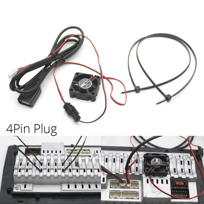 4 6 8 Pin Plug Connector Kahe USB-liidese kaabliadapter Androidi raadionavigatsiooni jaoks Multimeedia IOS-i automängija