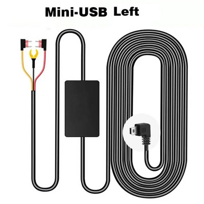 Buck Line 24-tunnise parkimismonitori juhtmekomplekt Laadimiskaabli laadija 12 V kuni 5 V DashCam Dash Camera DVR-kaamera salvesti jaoks