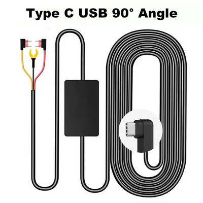 Buck Line 24-tunnise parkimismonitori juhtmekomplekt Laadimiskaabli laadija 12 V kuni 5 V DashCam Dash Camera DVR-kaamera salvesti jaoks