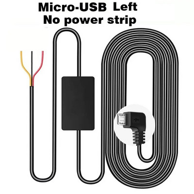 Buck Line 24-tunnise parkimismonitori juhtmekomplekt Laadimiskaabli laadija 12 V kuni 5 V DashCam Dash Camera DVR-kaamera salvesti jaoks