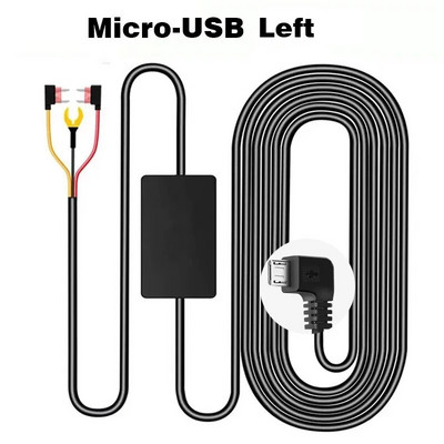Buck Line 24-tunnise parkimismonitori juhtmekomplekt Laadimiskaabli laadija 12 V kuni 5 V DashCam Dash Camera DVR-kaamera salvesti jaoks