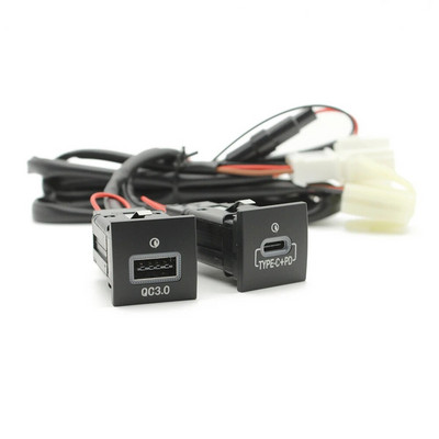 Auto USB laadija PD Quick Charge QC3.0 telefoni laadimisadapteri väljalaske nupp VW Golf 6 MK6 Jetta 5 Scirocco 2006 - 2012 jaoks