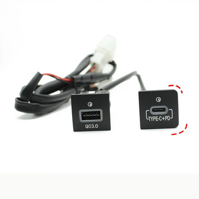 Auto USB laadija PD Quick Charge QC3.0 telefoni laadimisadapteri väljalaske nupp VW Golf 6 MK6 Jetta 5 Scirocco 2006 - 2012 jaoks