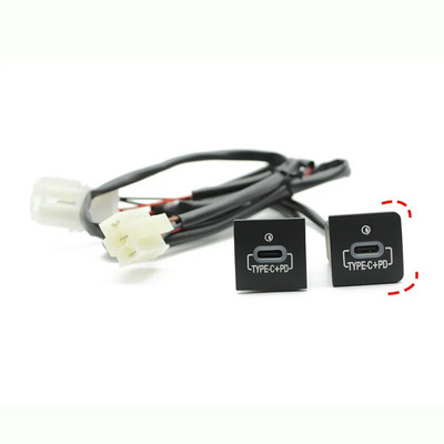 Auto USB laadija PD Quick Charge QC3.0 telefoni laadimisadapteri väljalaske nupp VW Golf 6 MK6 Jetta 5 Scirocco 2006 - 2012 jaoks
