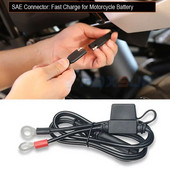 12 V motocikla akumulatora lādētāja spaile SAE ātrās atvienošanas kabeļa savienotājam