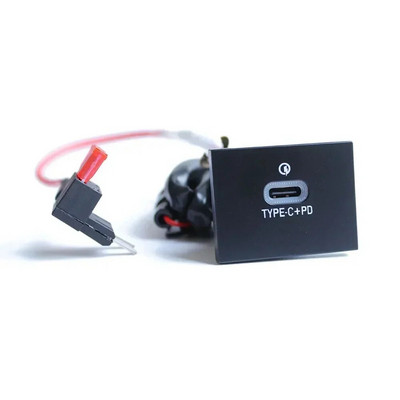 12V/24V automašīnas tālruņa lādētāja ligzda Double QC3.0 Type C PD USB uzlādes ports strāvas adapteris Ford Focus 2004-2011 mk2 piederumiem