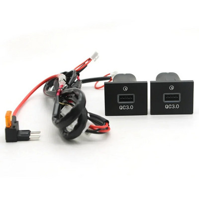 12V/24V automašīnas tālruņa lādētāja ligzda Double QC3.0 Type C PD USB uzlādes ports strāvas adapteris Ford Focus 2004-2011 mk2 piederumiem