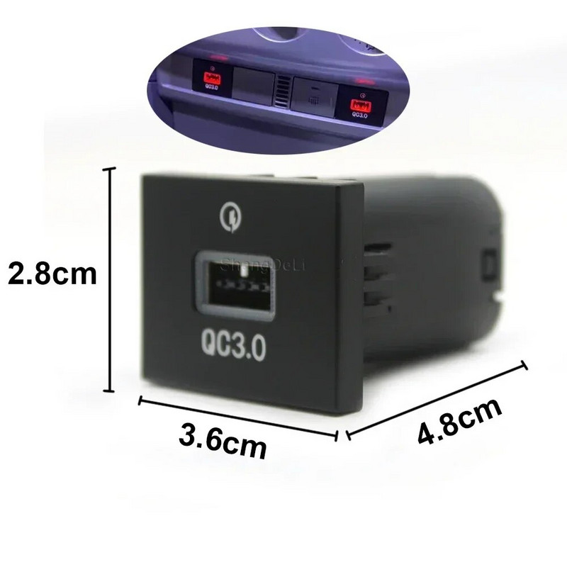 12V/24V Priză încărcător telefon auto Dublu QC3.0 Tip C PD Port de încărcare USB Adaptor de alimentare pentru Ford Focus 2004-2011 mk2 Accesorii