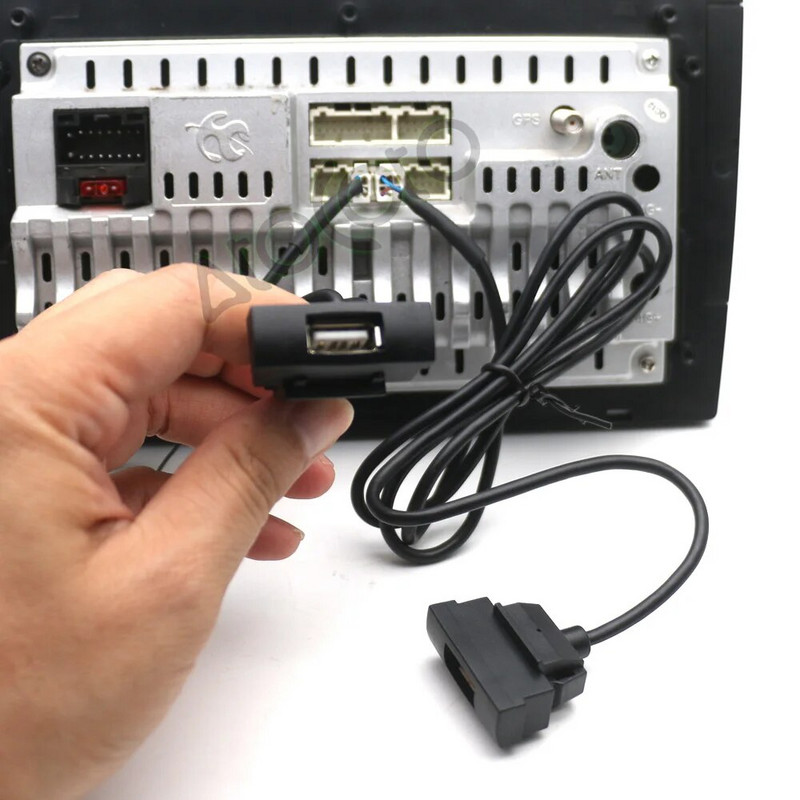 Αυτοκίνητο RCD510 RNS315 Ραδιόφωνο 4 6 ακίδων Βύσμα διπλού καλωδίου διεπαφής USB για Skoda Octavia Τροποποίηση πλοήγησης πολυμέσων Android